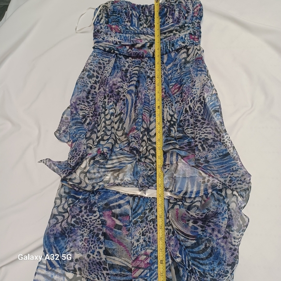 Deb Strapless Multicolor Dress Women Size L - Picture 13 of 16